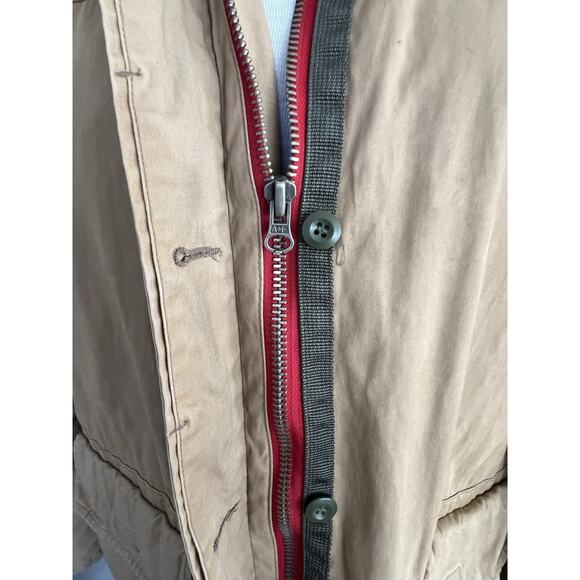Vintage Abercrombie & Fitch Coat Womens Small Quilted Lined Military Y2K Utility - Picture 11 of 16